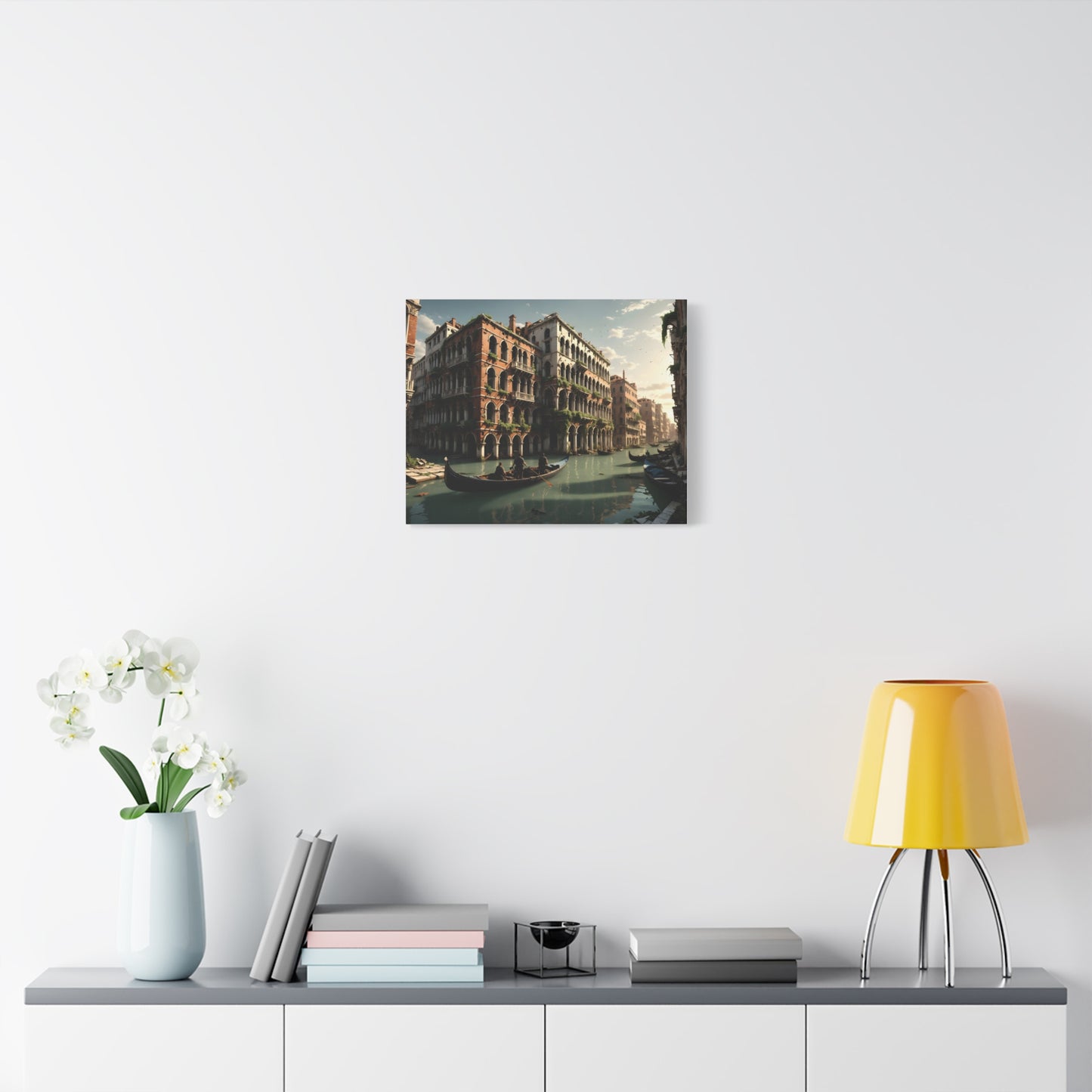 Canvas Wall Art - Post Apocalyptic Venice Fantasy