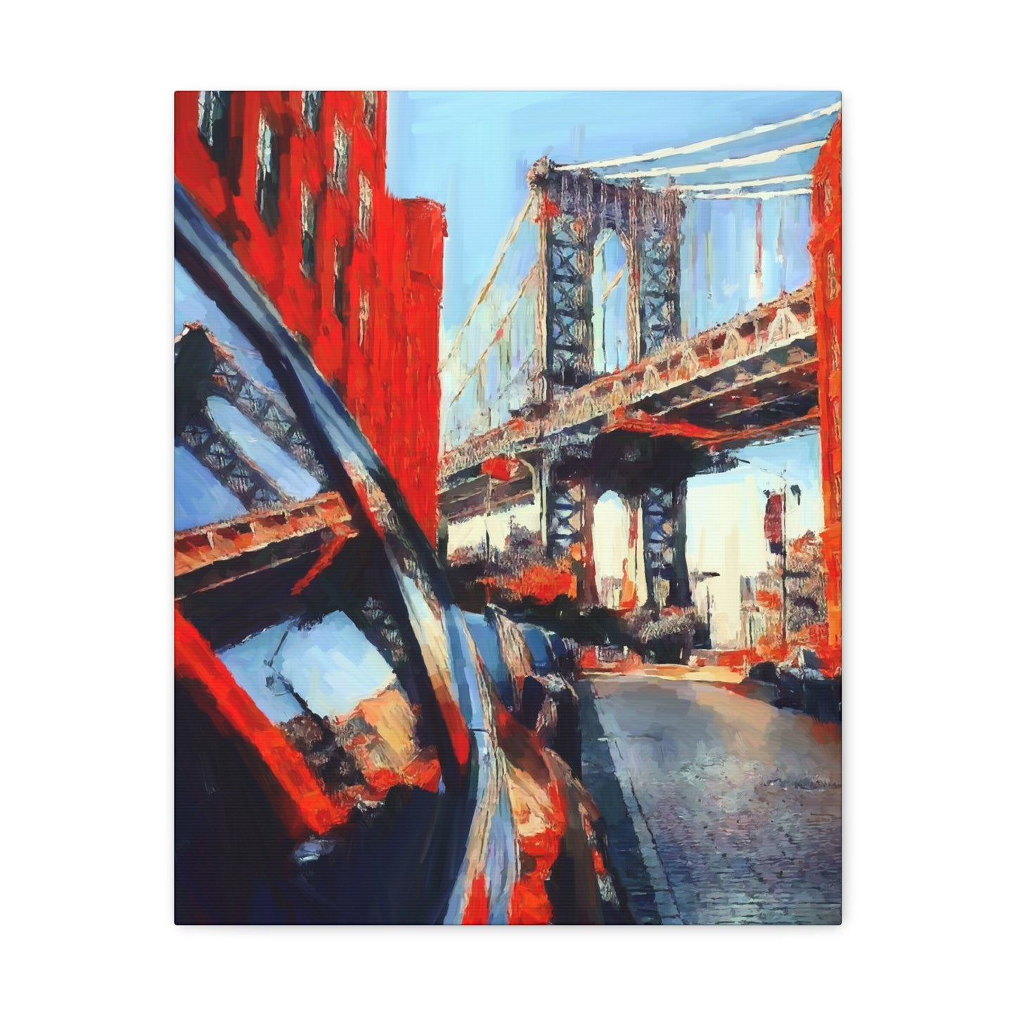 New York Manhattan Bridge print on Canvas Gallery Wraps