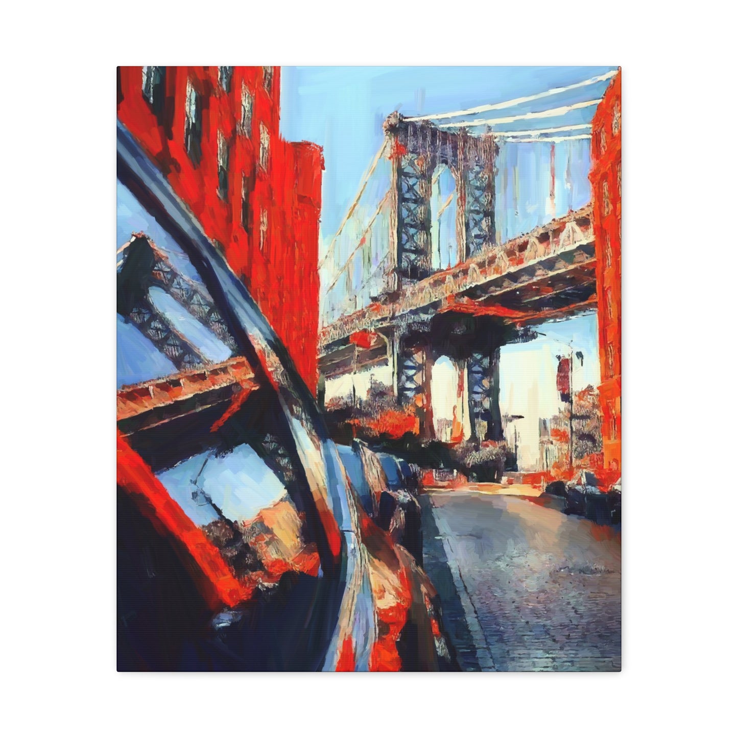 New York Manhattan Bridge print on Canvas Gallery Wraps