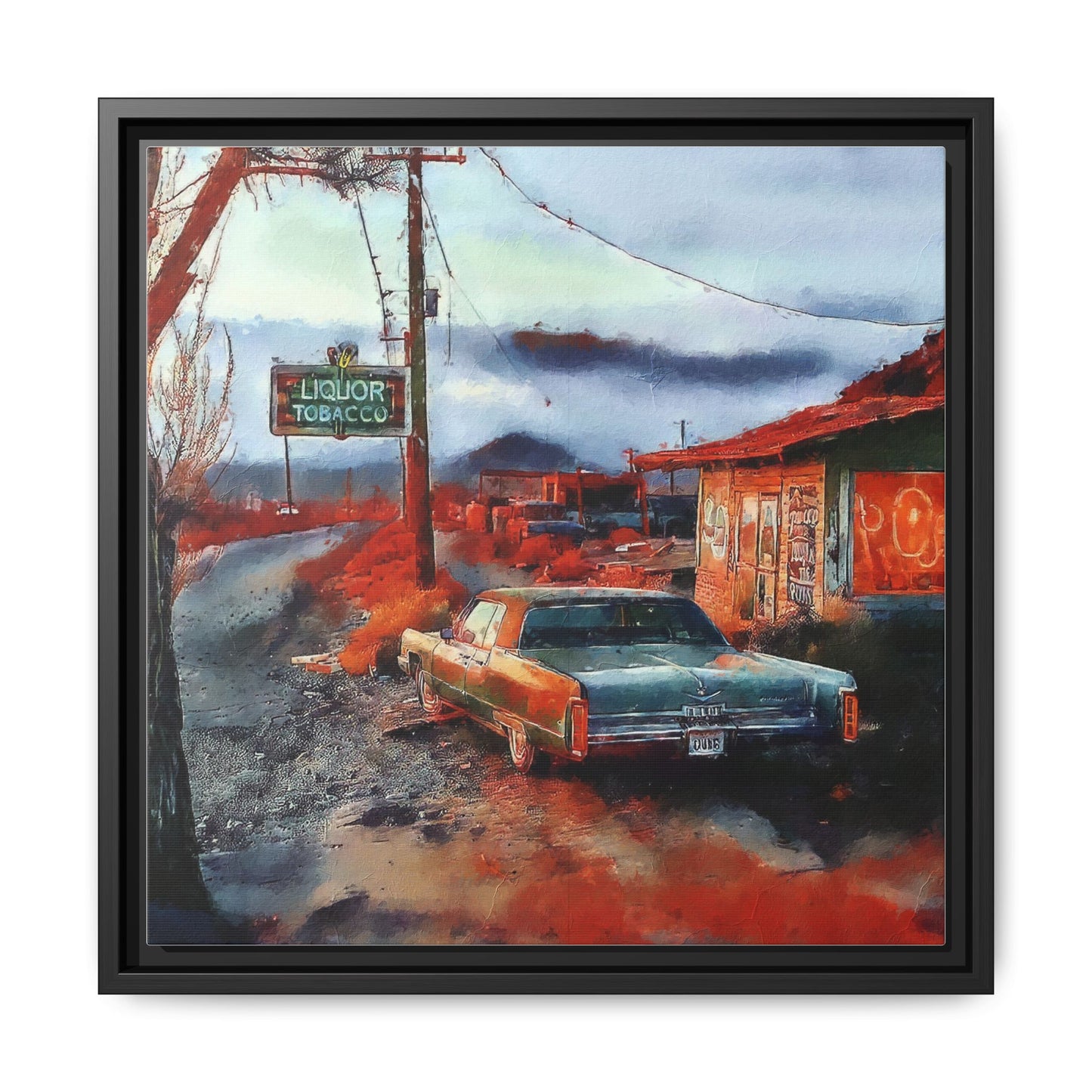 American Mid West scene, Canvas Art