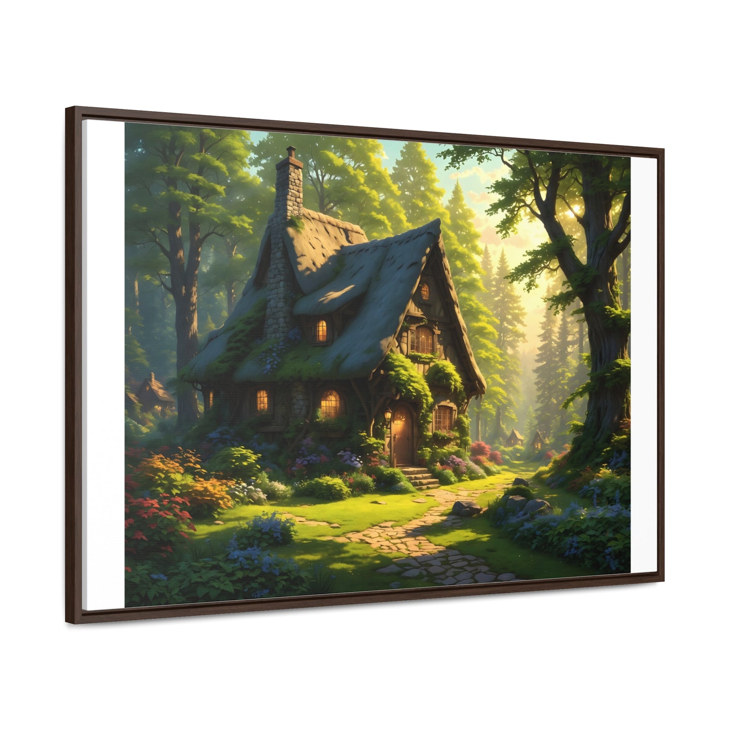 Canvas Wraps, Magic Forest Landscape Horizontal Frame Wall Art