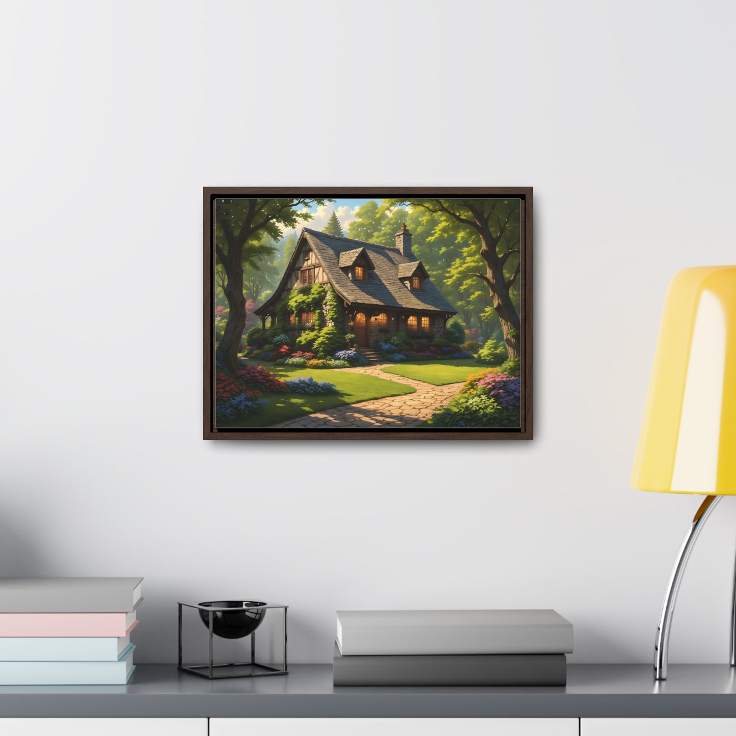 Canvas Wrap - Magic Forest Cottage Landscape