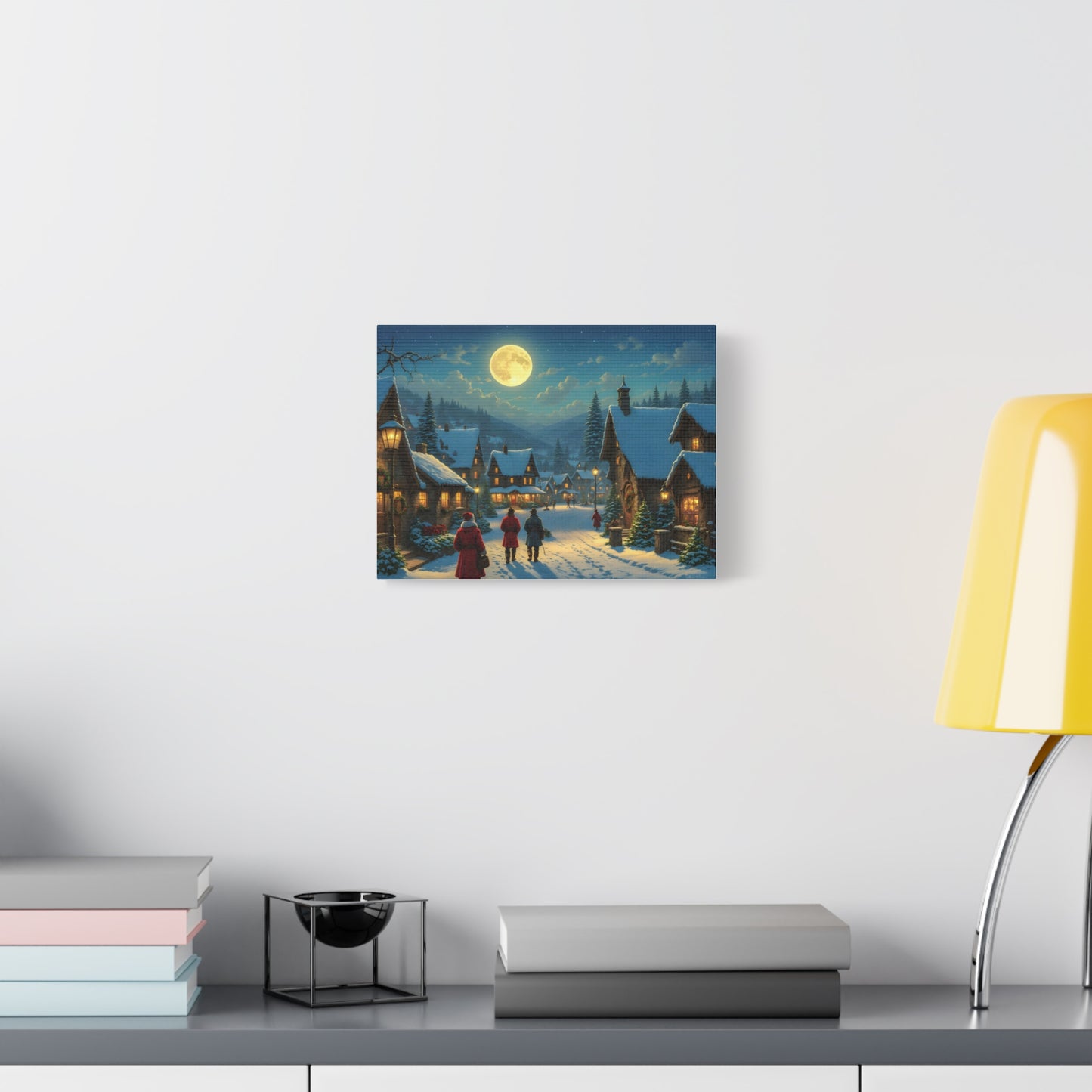 Canvas Print - Christmas Night, Thomas Kinkade inspiration