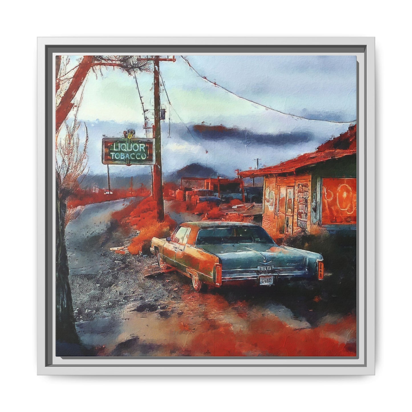 American Mid West scene, Canvas Art