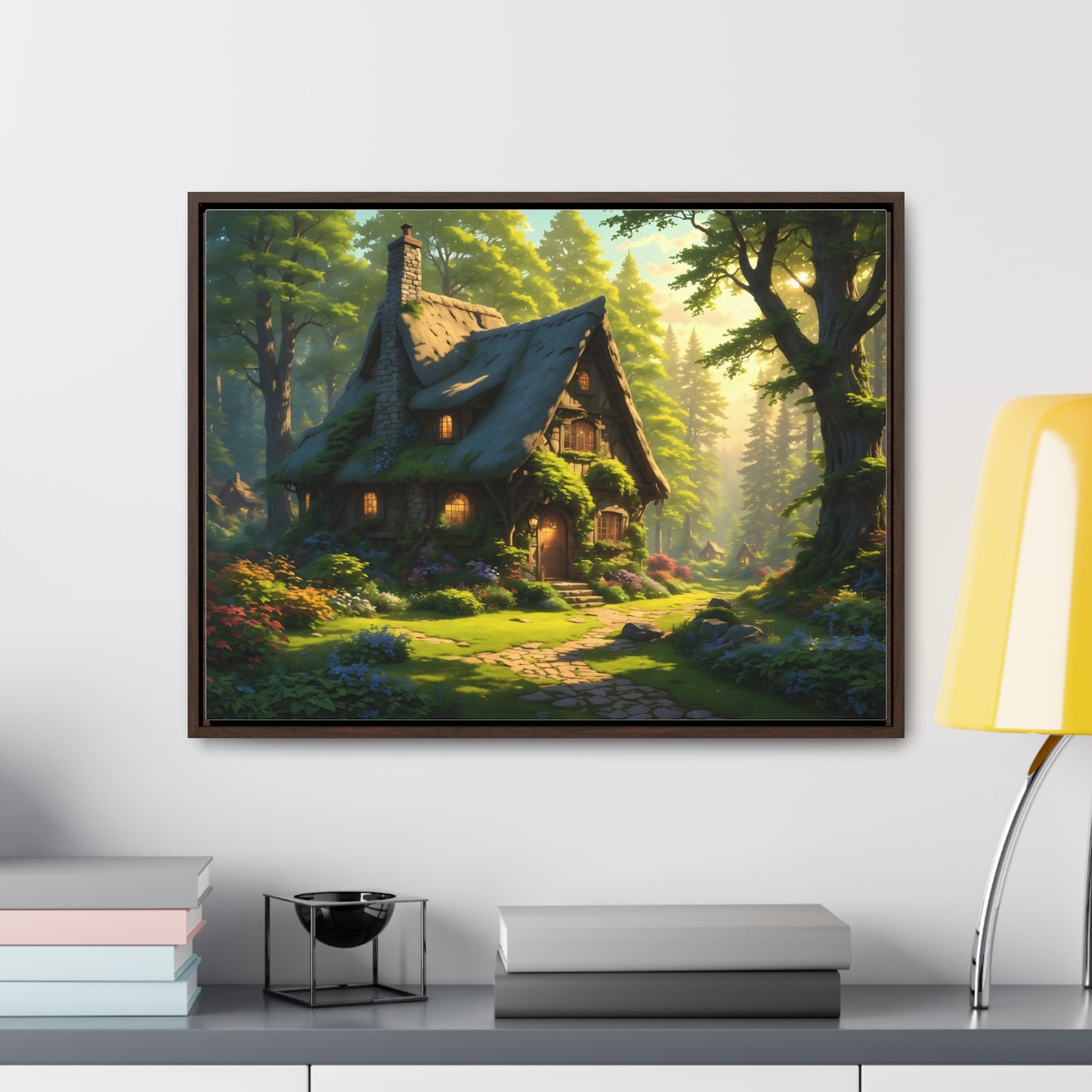 Canvas Wraps, Magic Forest Landscape Horizontal Frame Wall Art