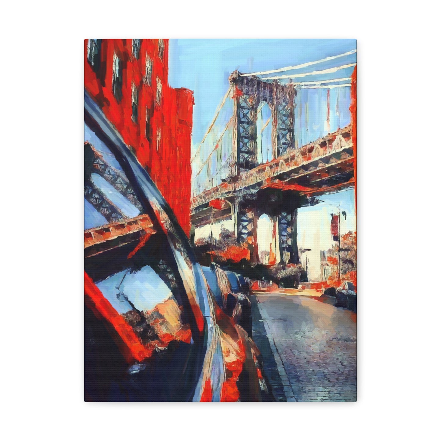 New York Manhattan Bridge print on Canvas Gallery Wraps