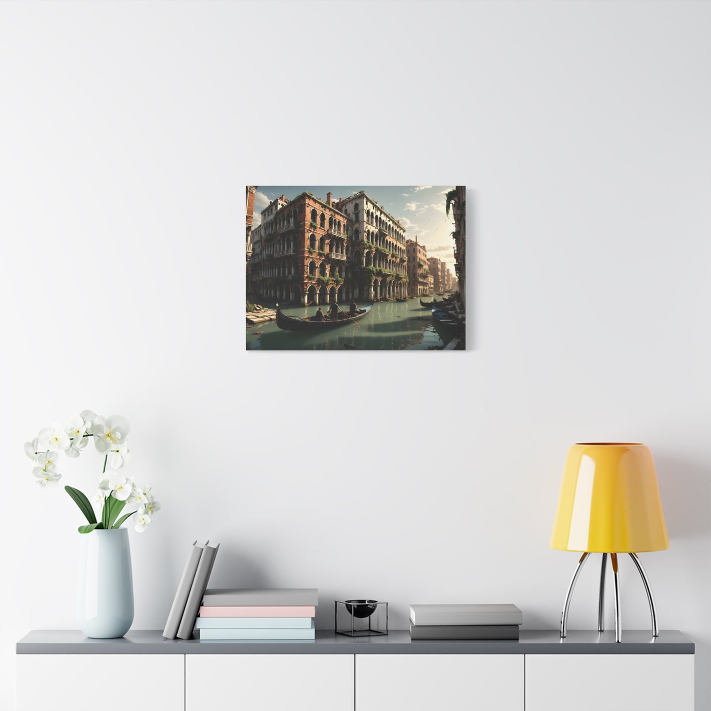 Canvas Wall Art - Post Apocalyptic Venice Fantasy