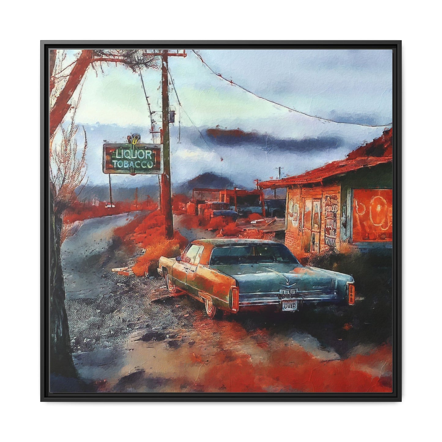 American Mid West scene, Canvas Art