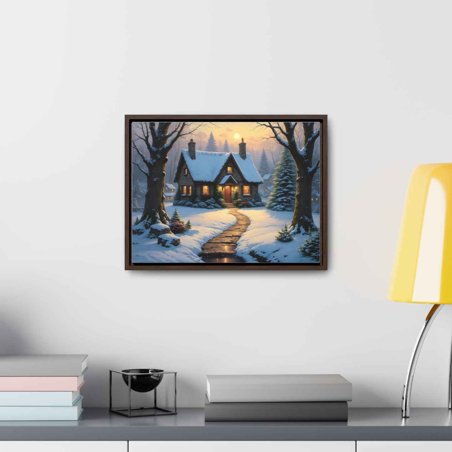 Canvas Wraps - Cottage in the Magic Forest Landscape