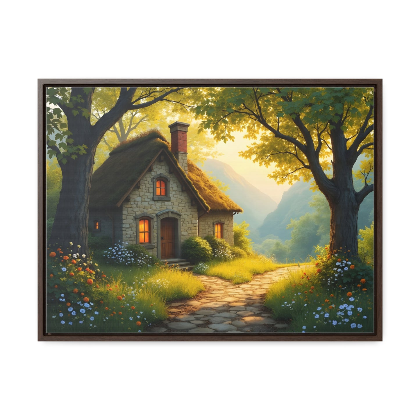 Canvas Wrap Landscape Cottage Wall Art