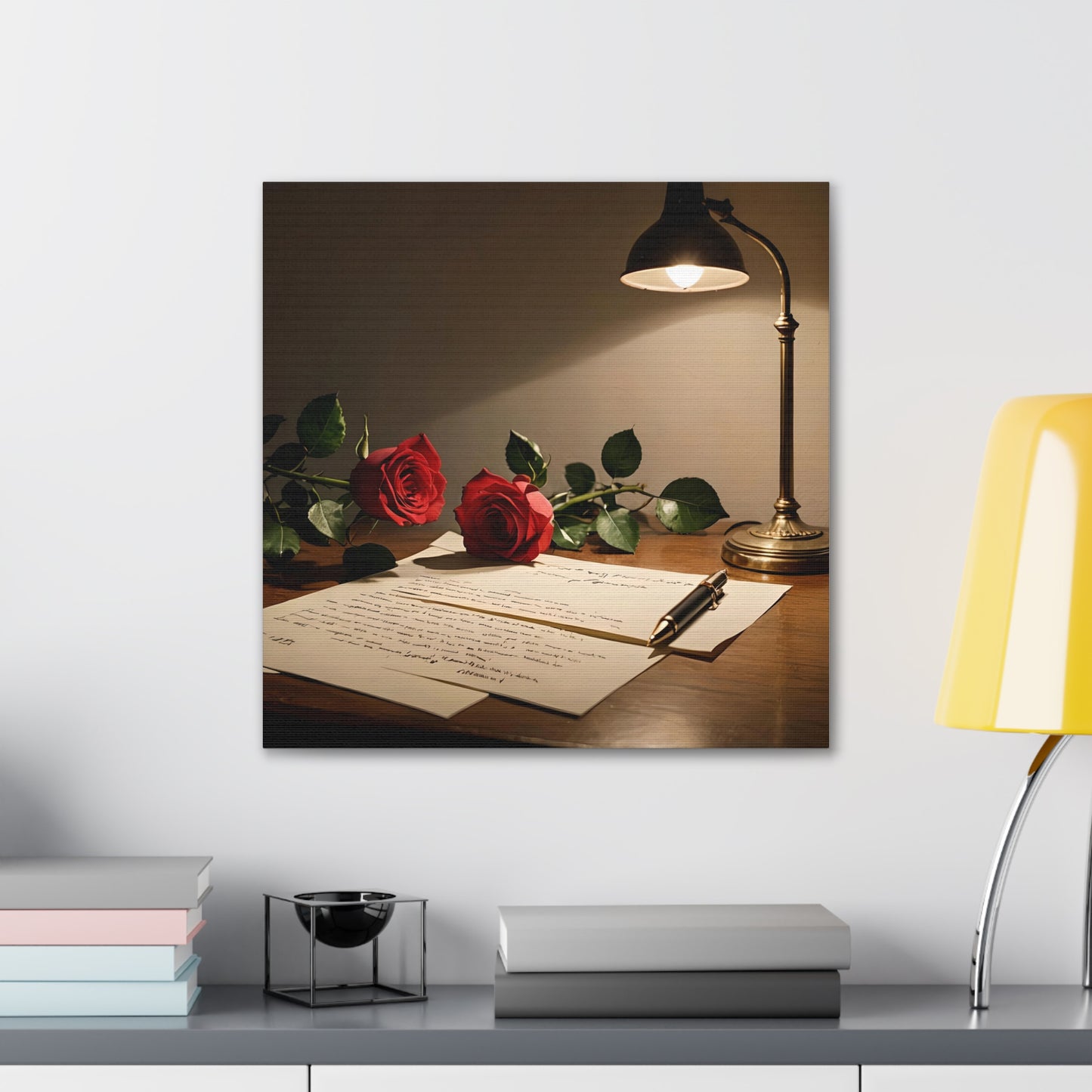 Canvas Gallery Wraps - Still Life with Love Letter Wall Art