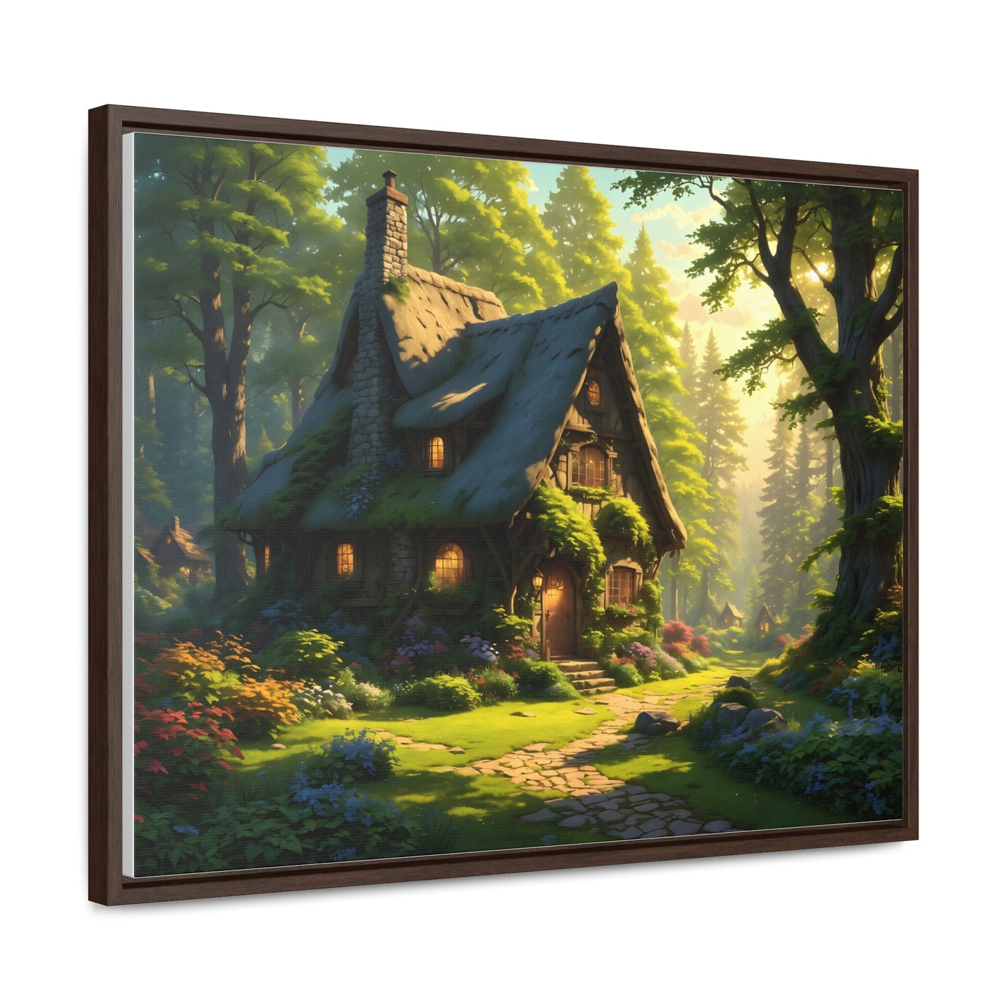 Canvas Wraps, Magic Forest Landscape Horizontal Frame Wall Art