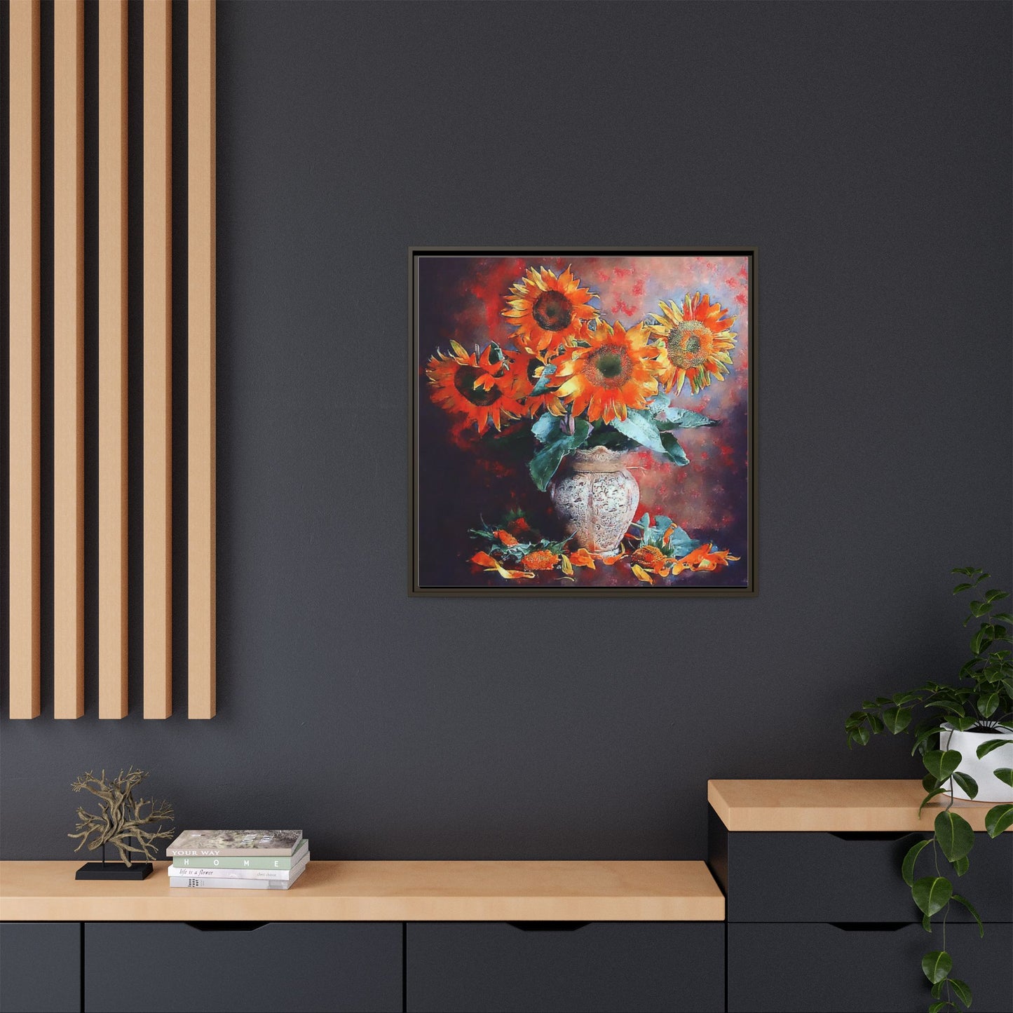 Still life with sunflowers, Canvas Art