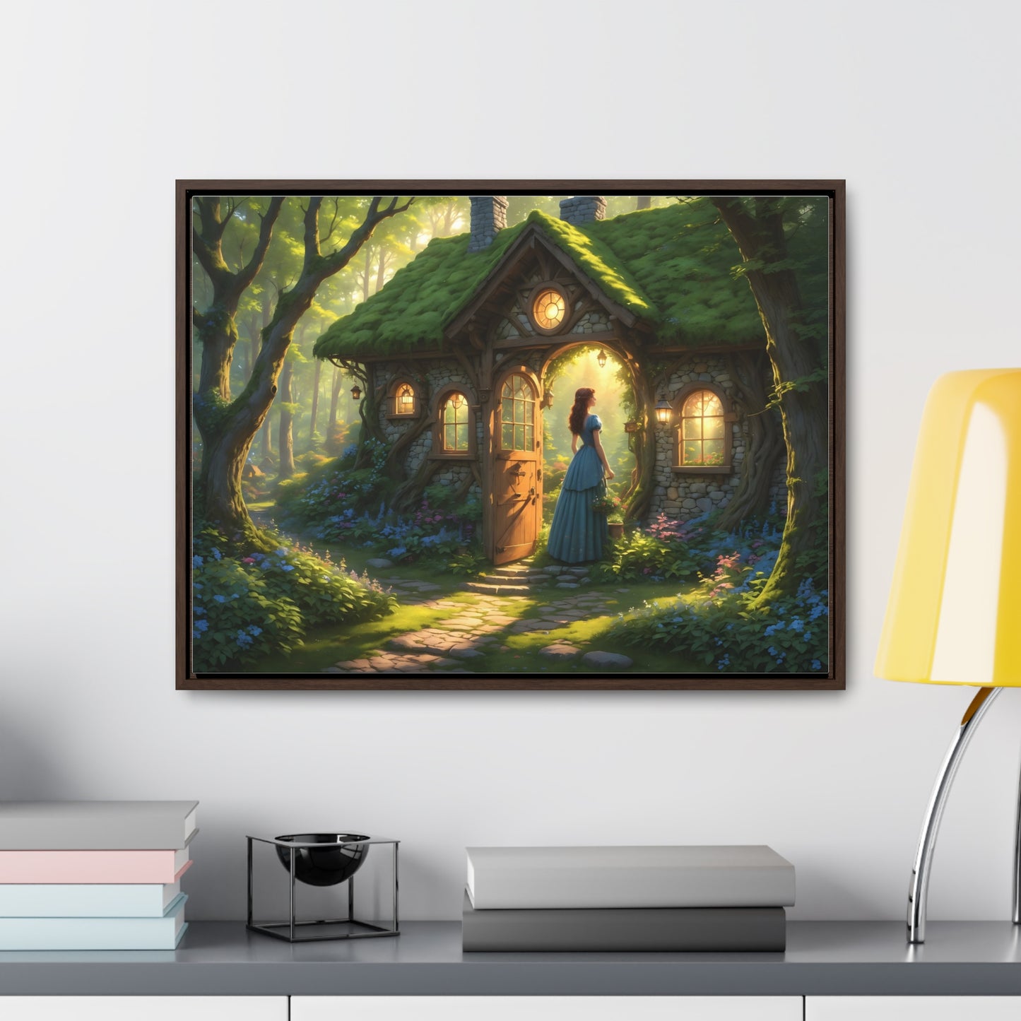 Canvas Wrap, Magic Forest Cottage Landscape