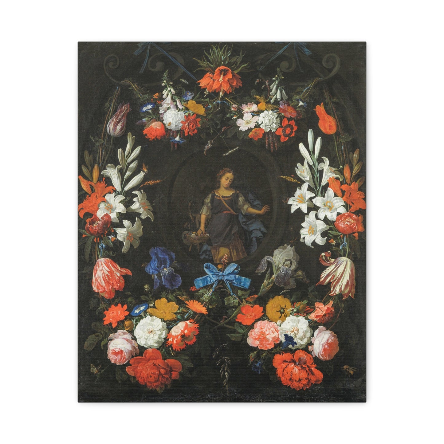 Canvas Print Classic Floral Still-Life Painting