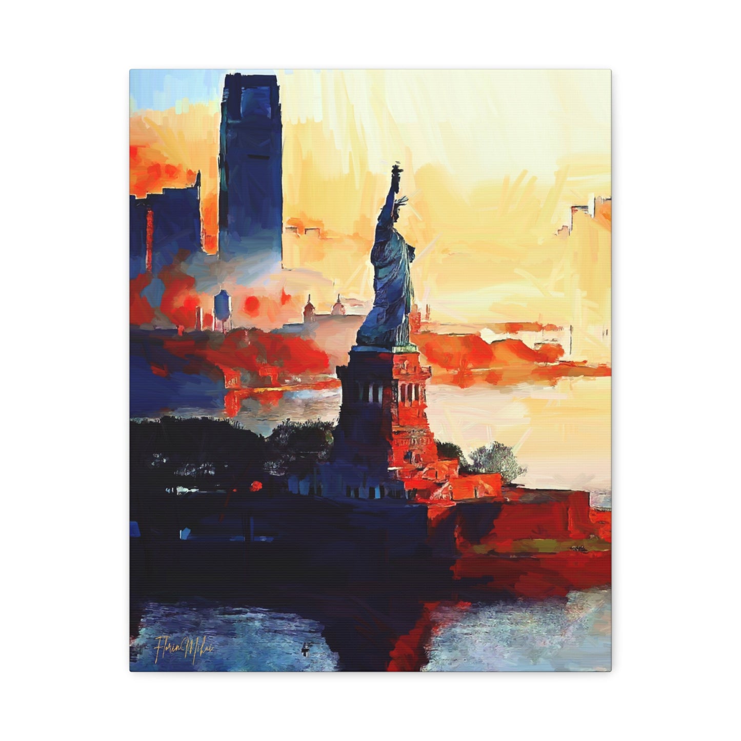 Statue of Liberty, New York City, USA Matte Canvas, Stretched, 1.25"