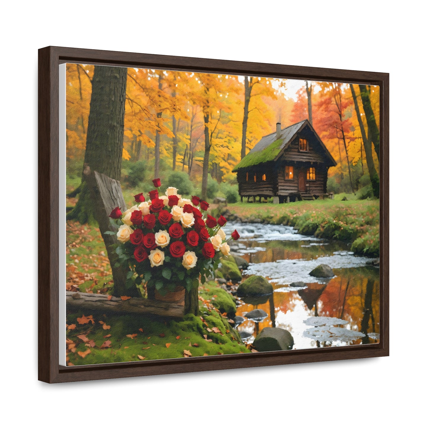 Gallery Canvas Wraps, Horizontal Frame, Forest landscape idyllic atmosphere