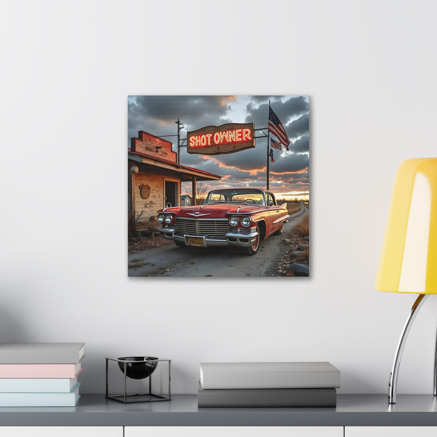 Canvas Prints - Mid West Neon Sign Shot Owner scene