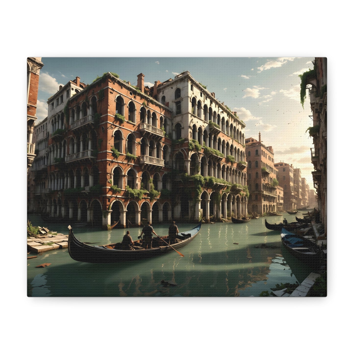 Canvas Wall Art - Post Apocalyptic Venice Fantasy