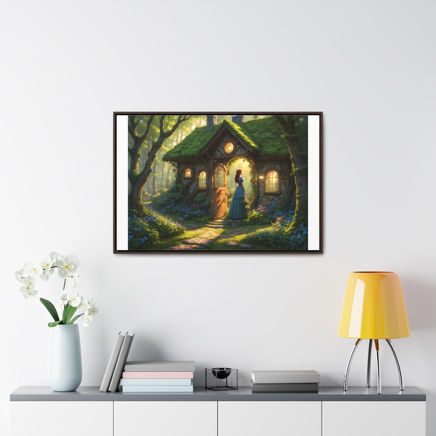 Canvas Wrap, Magic Forest Cottage Landscape