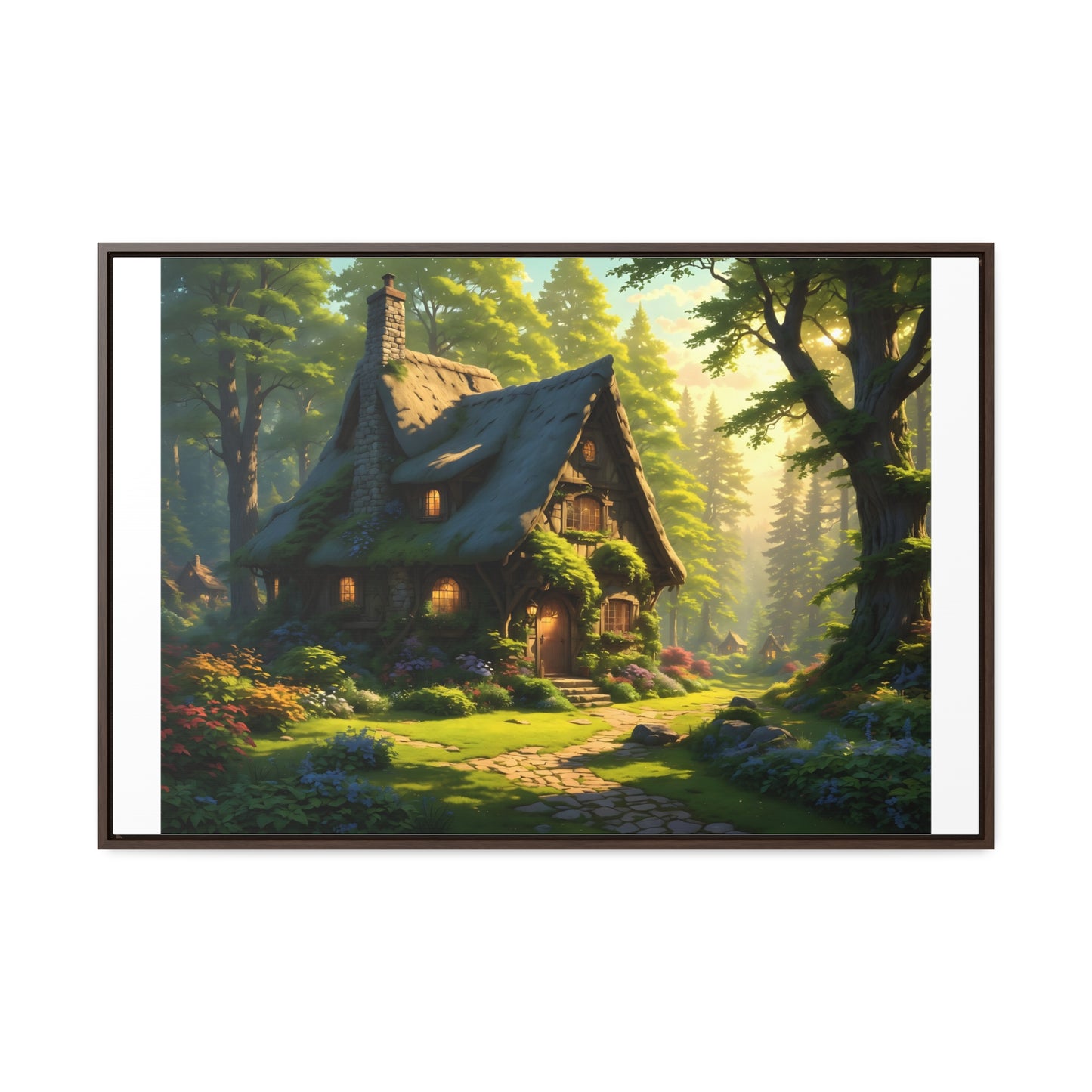 Canvas Wraps, Magic Forest Landscape Horizontal Frame Wall Art