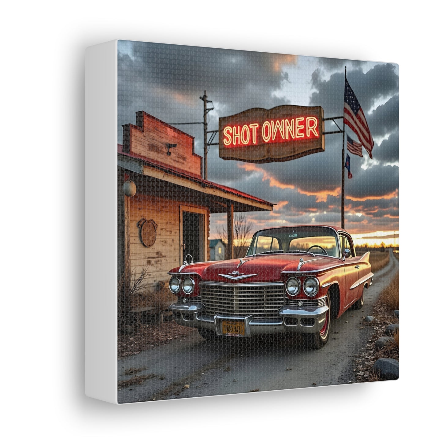 Canvas Prints - Mid West Neon Sign Shot Owner scene