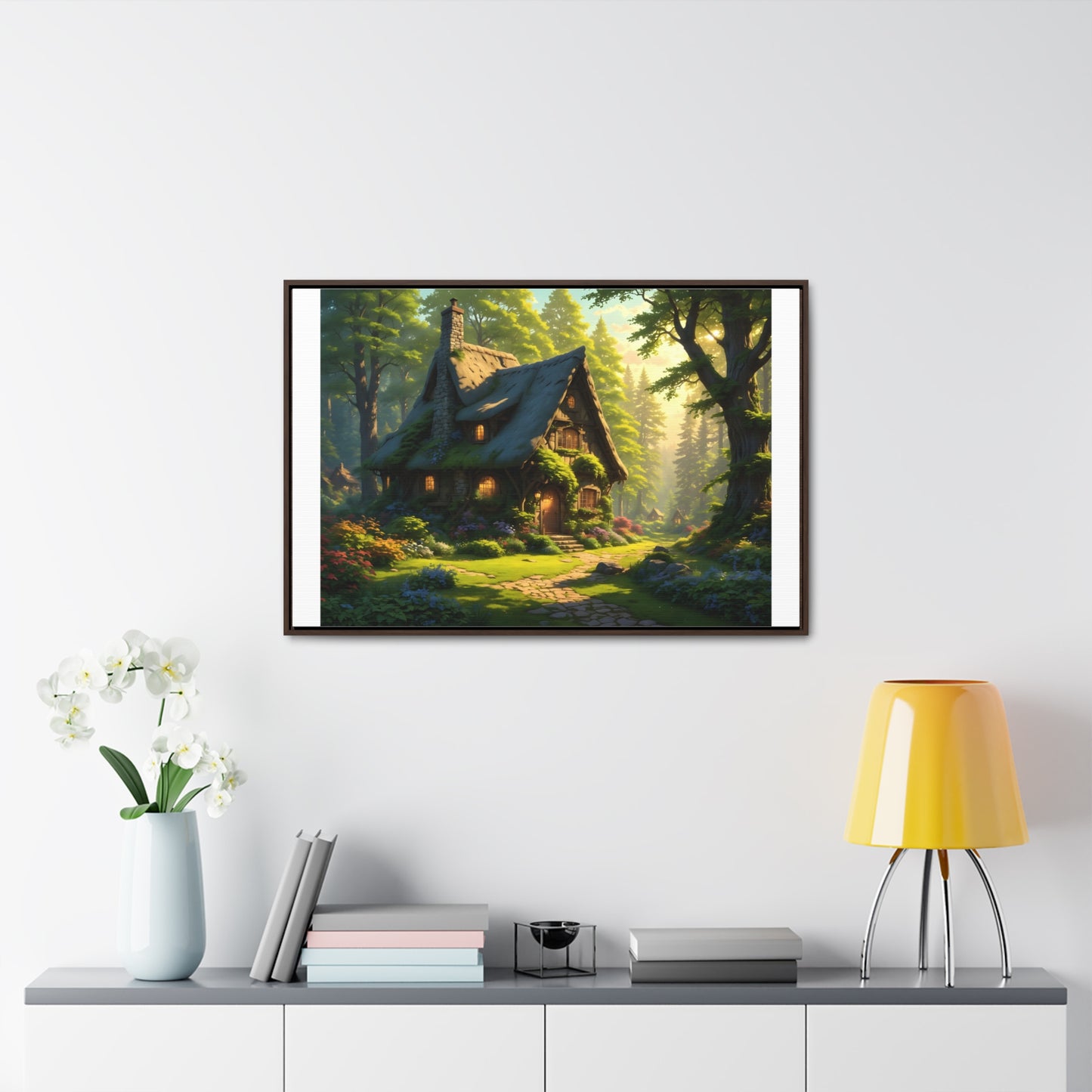 Canvas Wraps, Magic Forest Landscape Horizontal Frame Wall Art