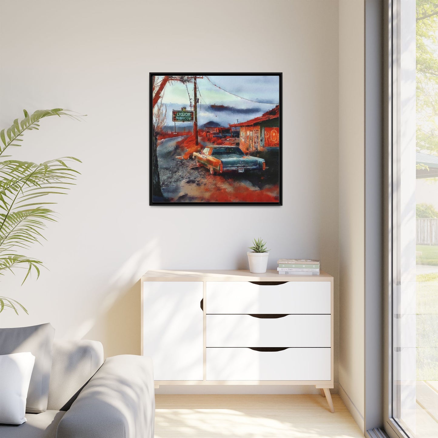 American Mid West scene, Canvas Art