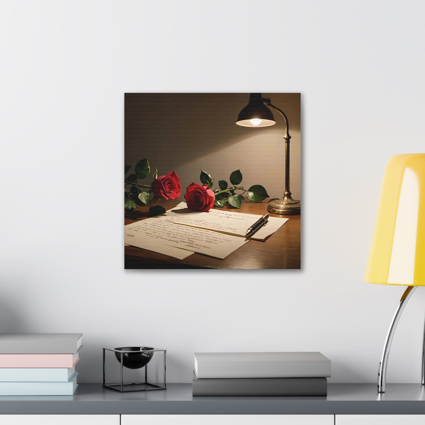 Canvas Gallery Wraps - Still Life with Love Letter Wall Art