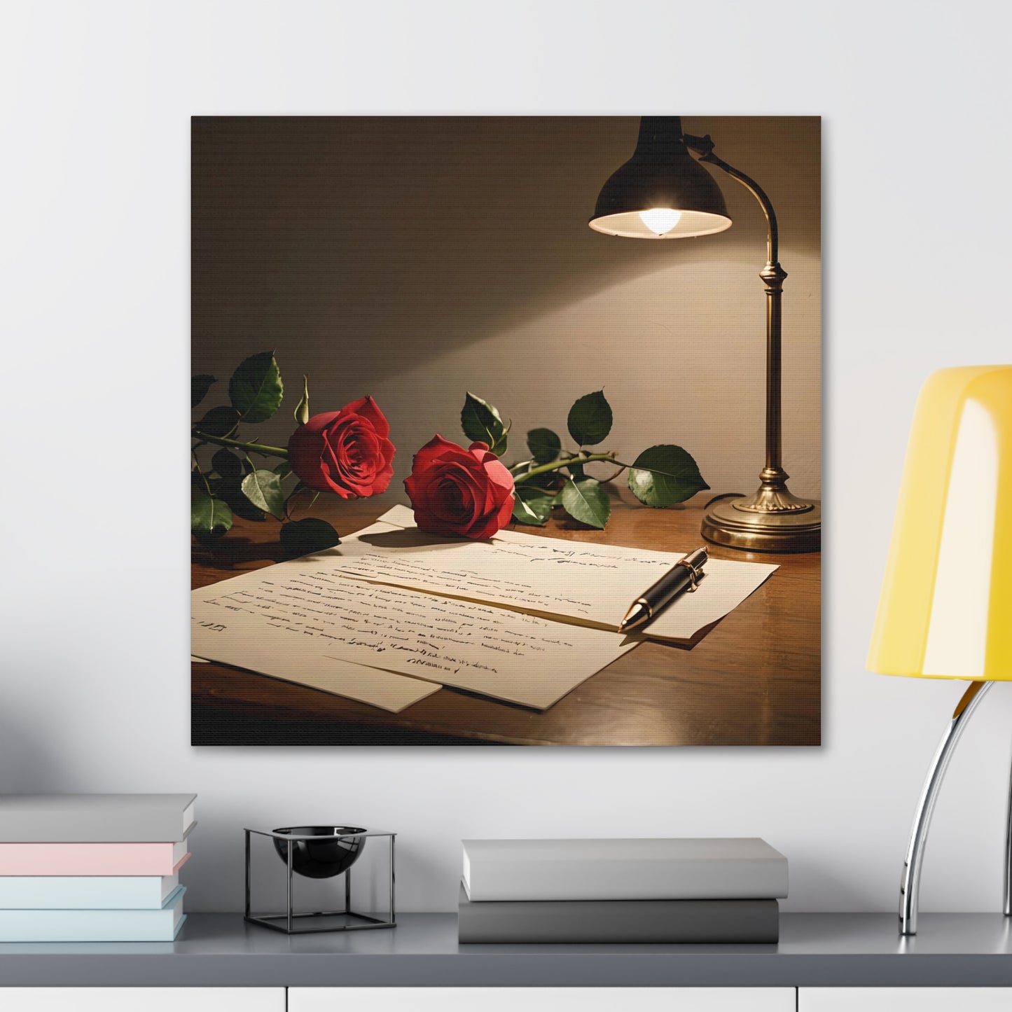 Canvas Gallery Wraps - Still Life with Love Letter Wall Art