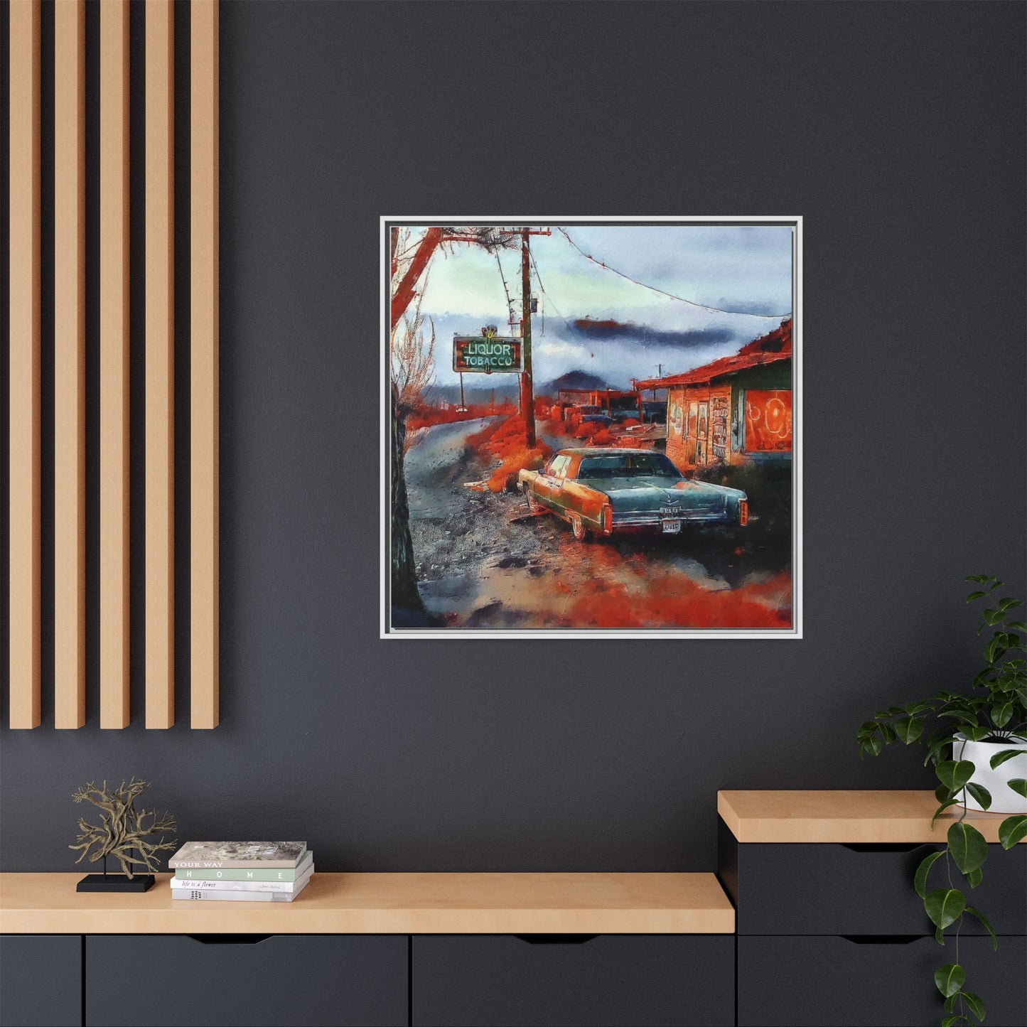 American Mid West scene, Canvas Art