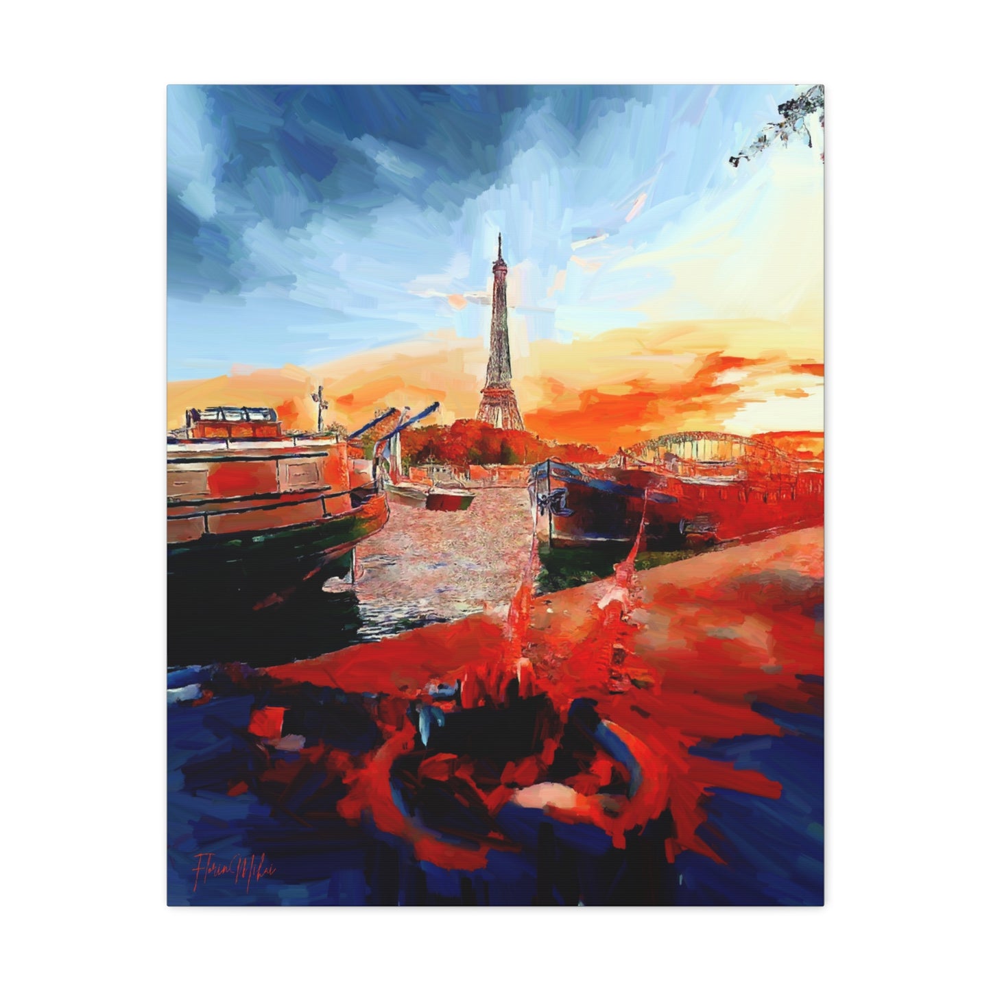 Eiffel Tower, Paris, France Matte Canvas, Stretched, 1.25"