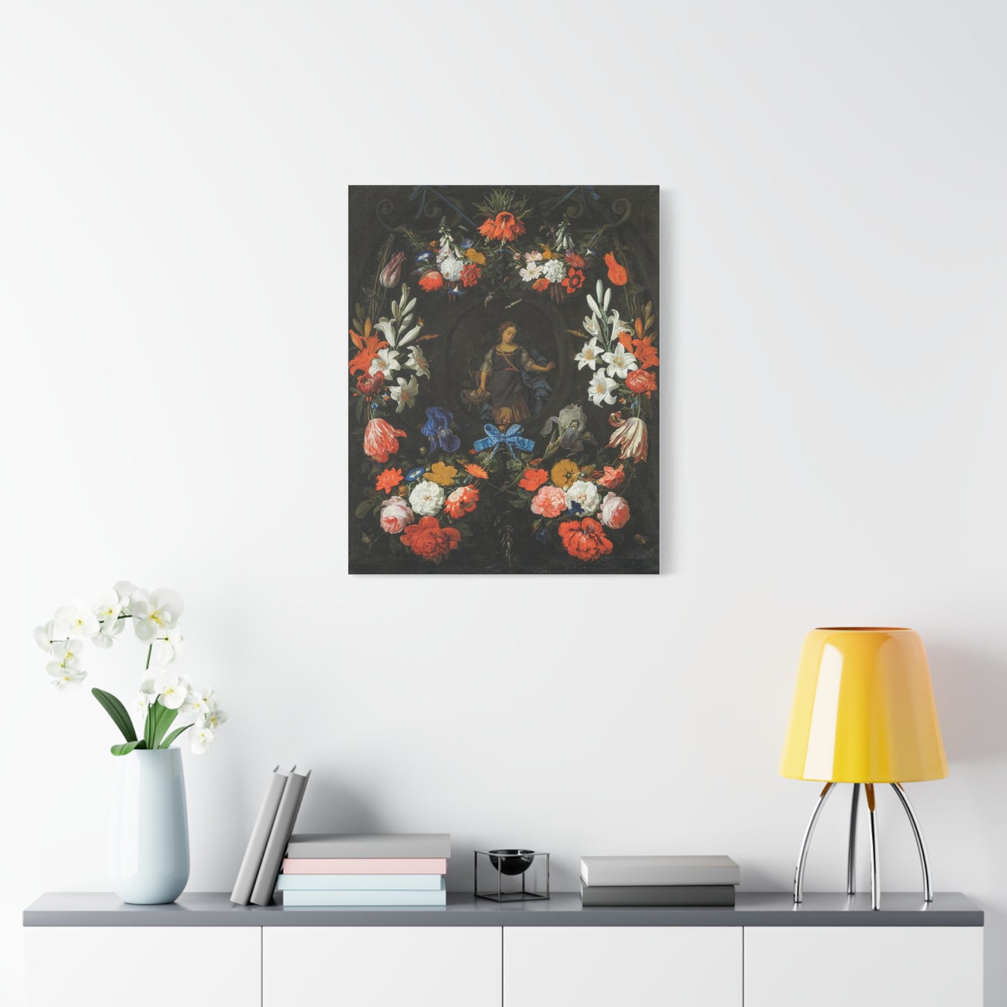 Canvas Print Classic Floral Still-Life Painting