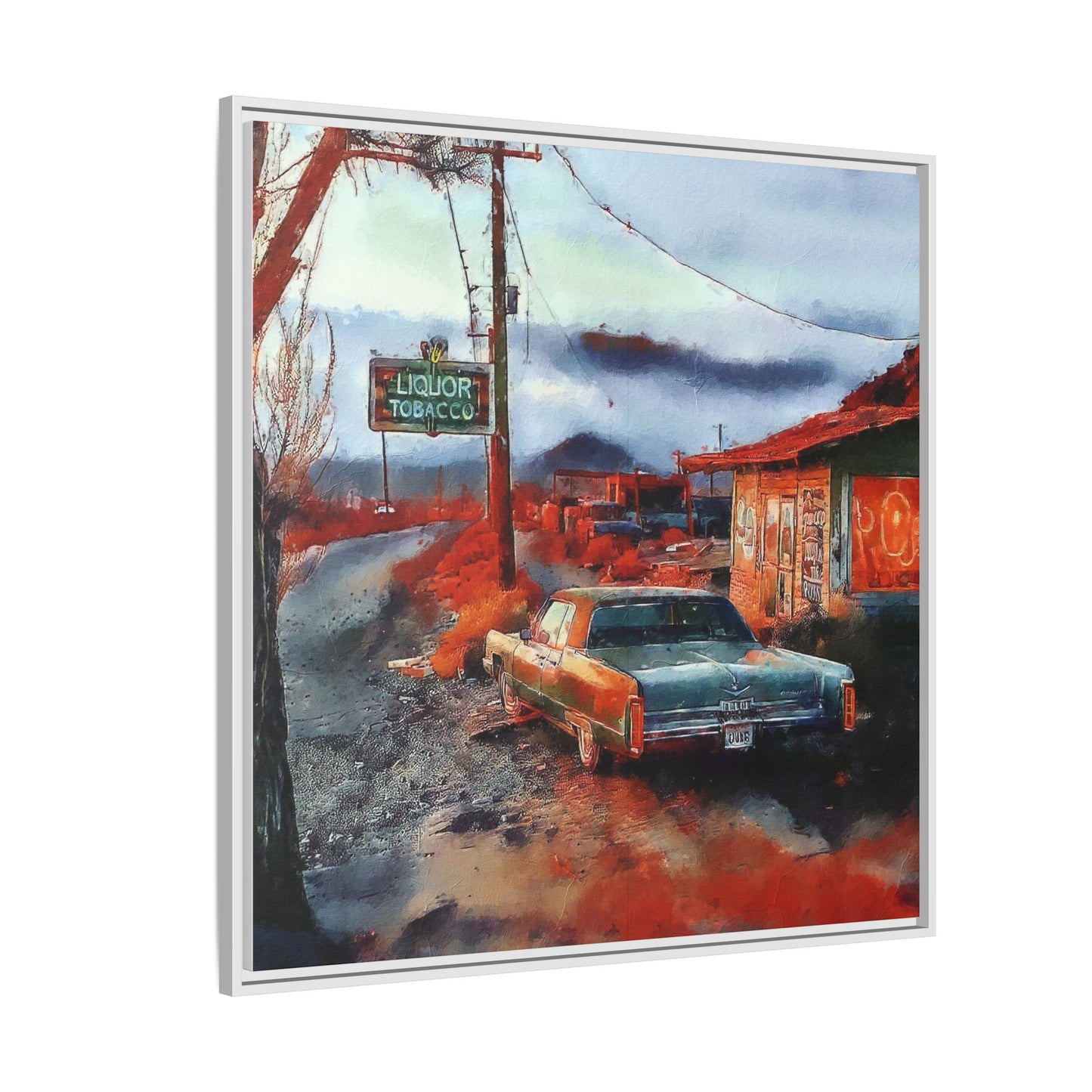 American Mid West scene, Canvas Art