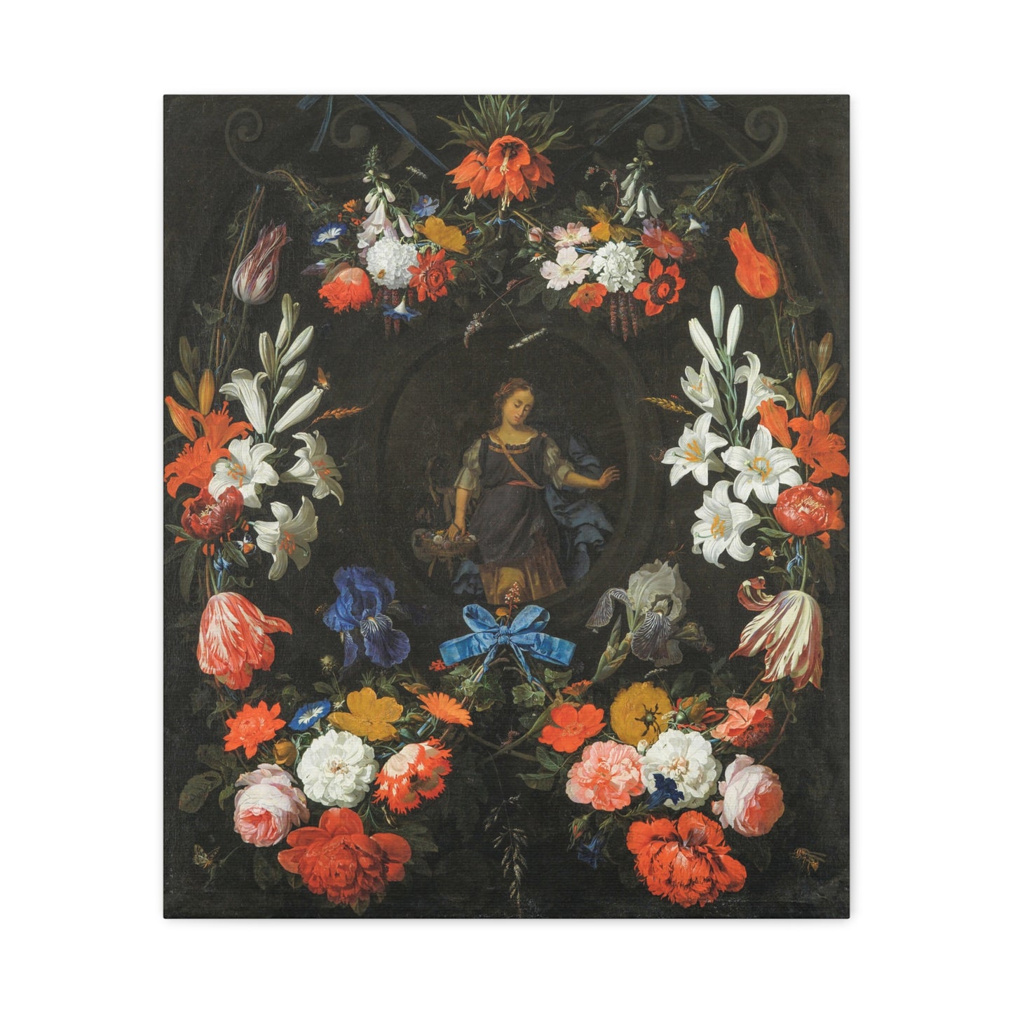 Canvas Print Classic Floral Still-Life Painting