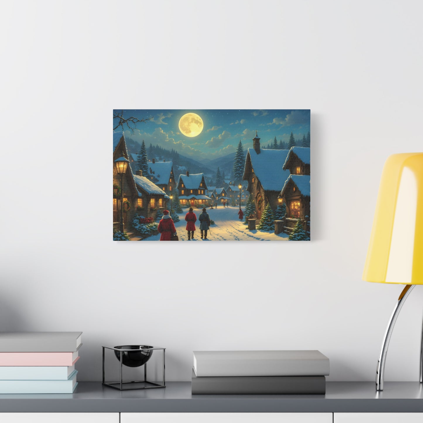 Canvas Print - Christmas Night, Thomas Kinkade inspiration