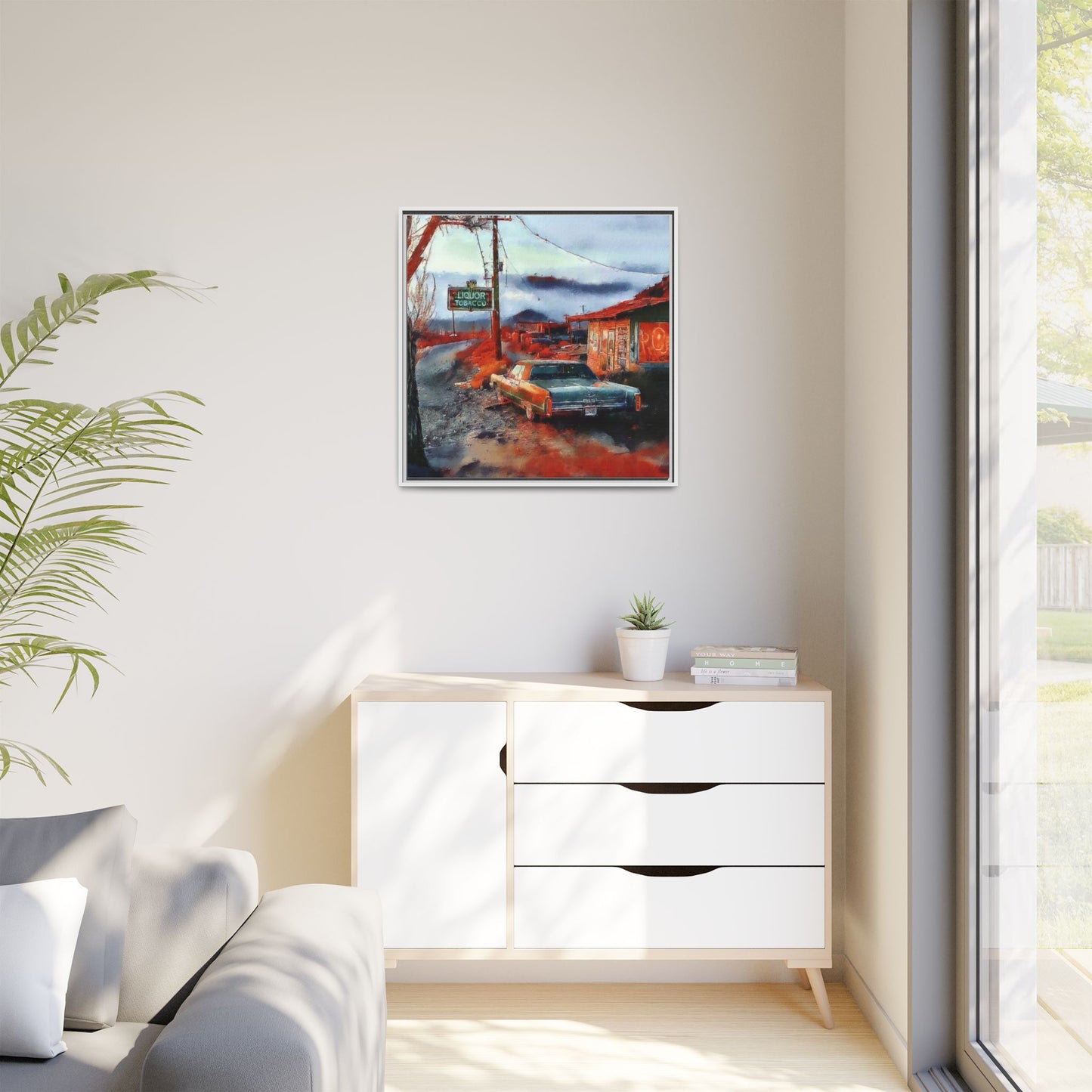 American Mid West scene, Canvas Art