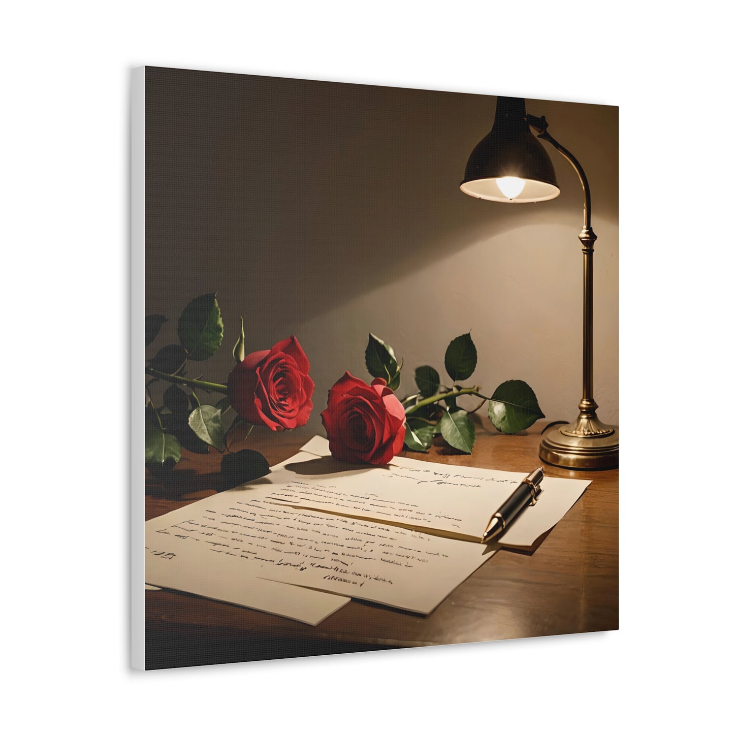 Canvas Gallery Wraps - Still Life with Love Letter Wall Art