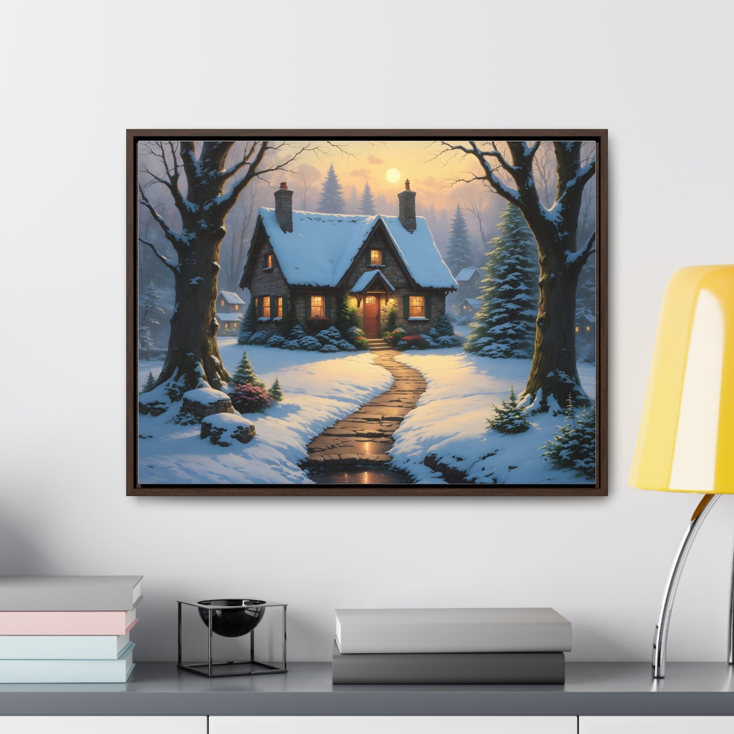 Canvas Wraps - Cottage in the Magic Forest Landscape