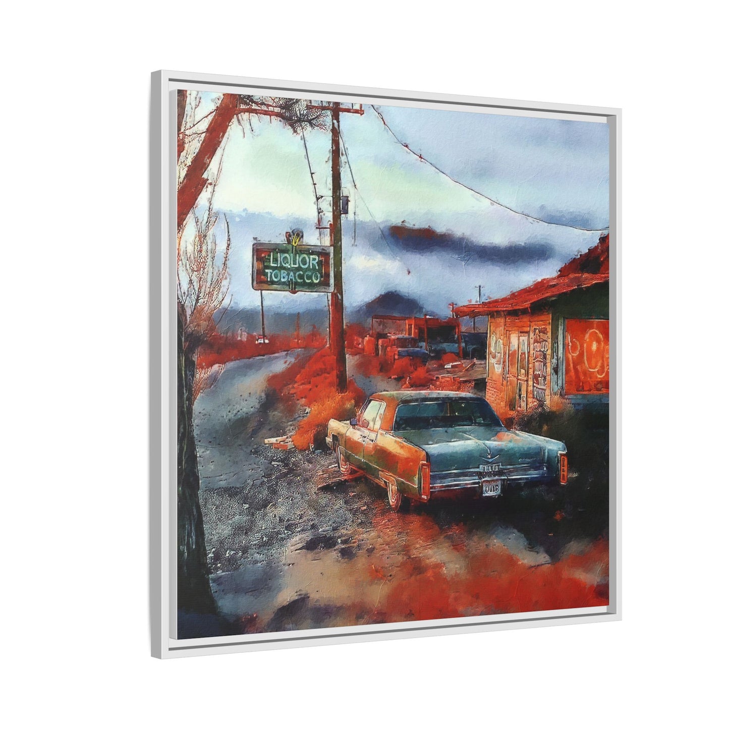 American Mid West scene, Canvas Art