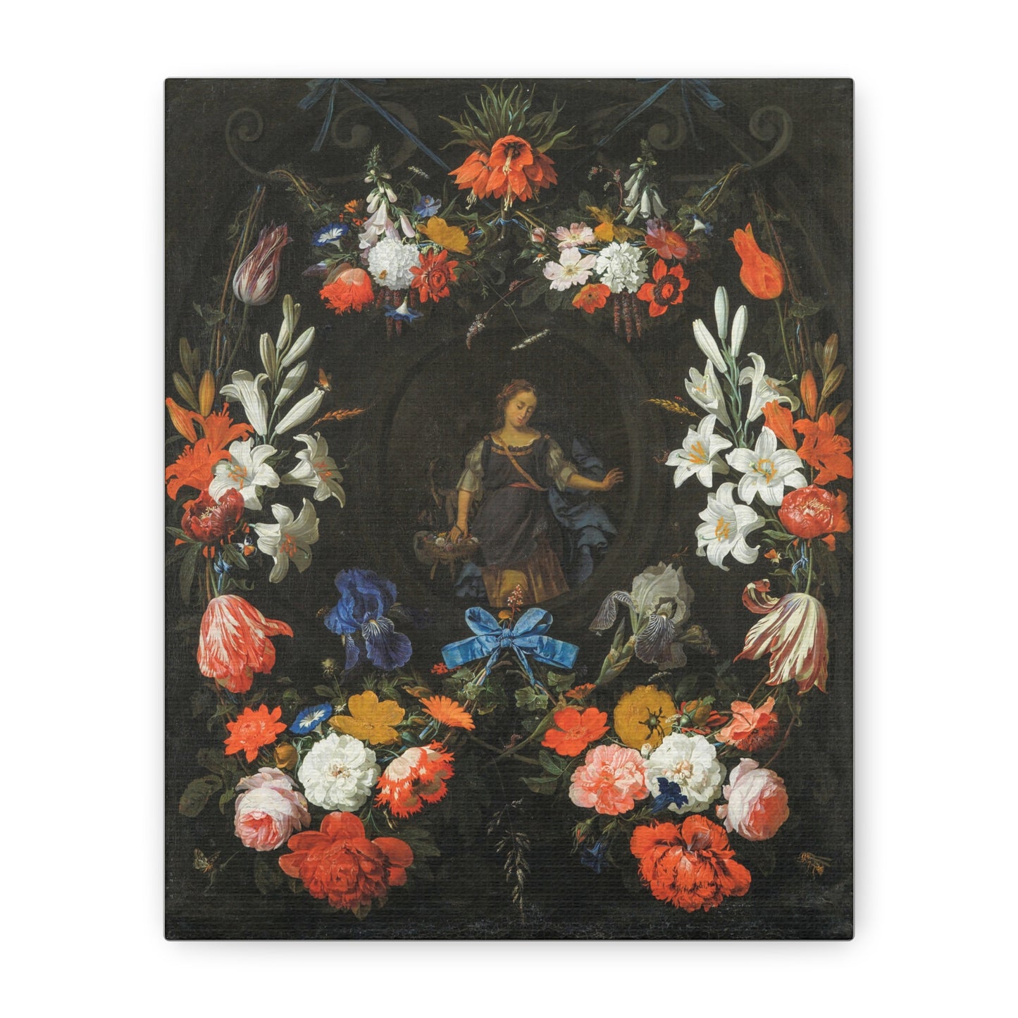 Canvas Print Classic Floral Still-Life Painting