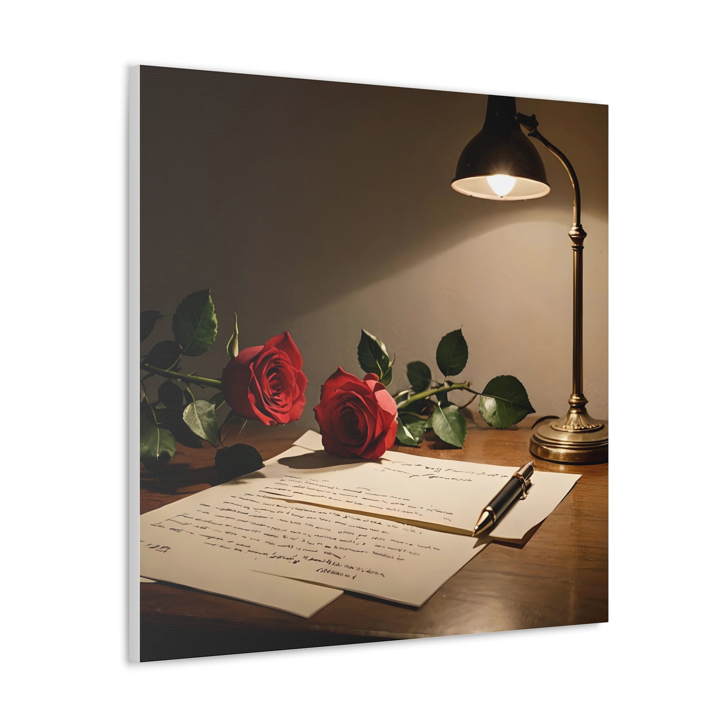 Canvas Gallery Wraps - Still Life with Love Letter Wall Art