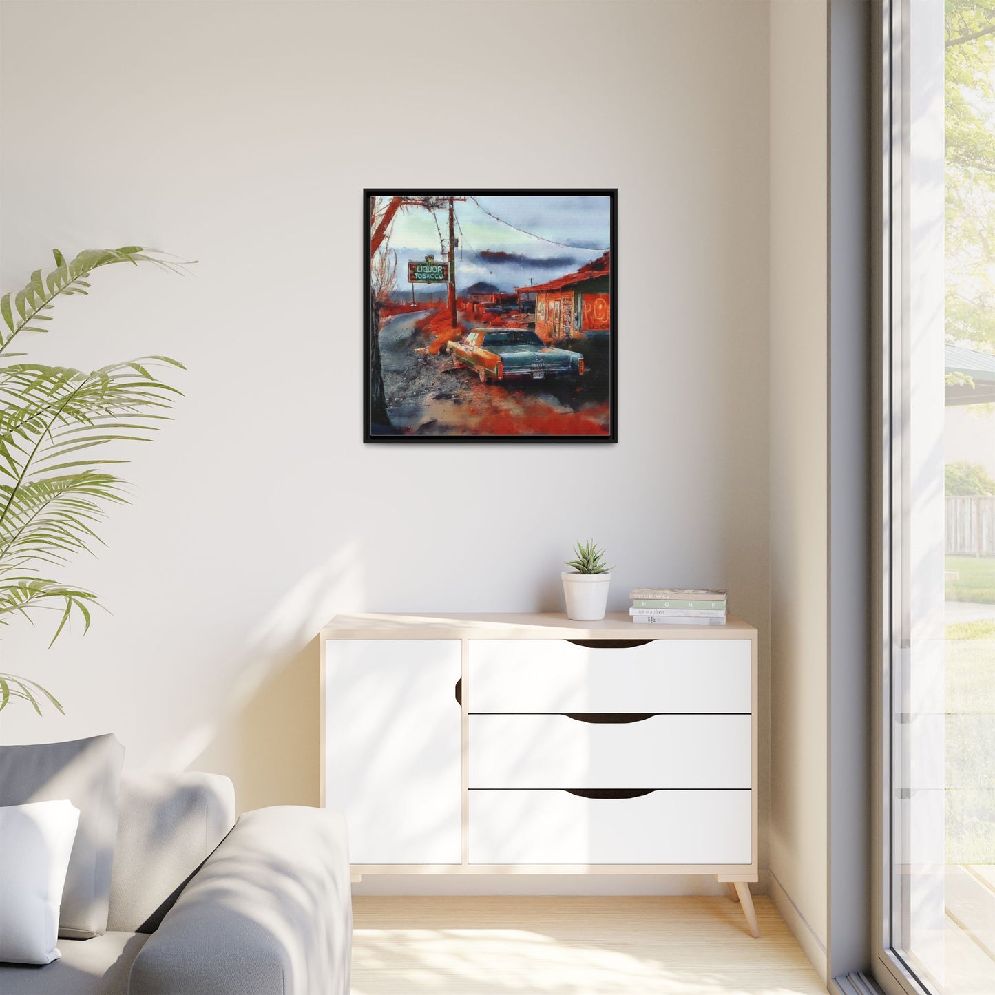 American Mid West scene, Canvas Art