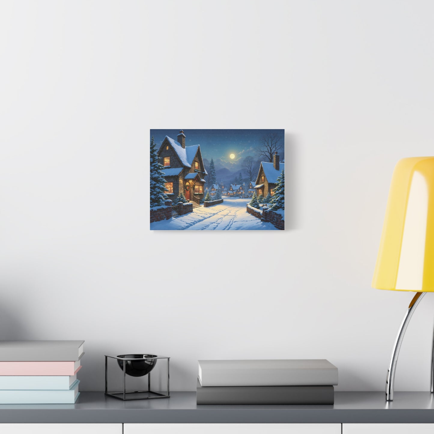 Canvas Print - Christmas Night, Thomas Kinkade Inspiration