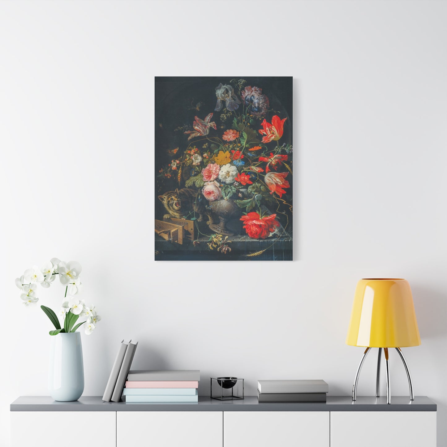 Canvas Print - Still Life Classic Flower Painting