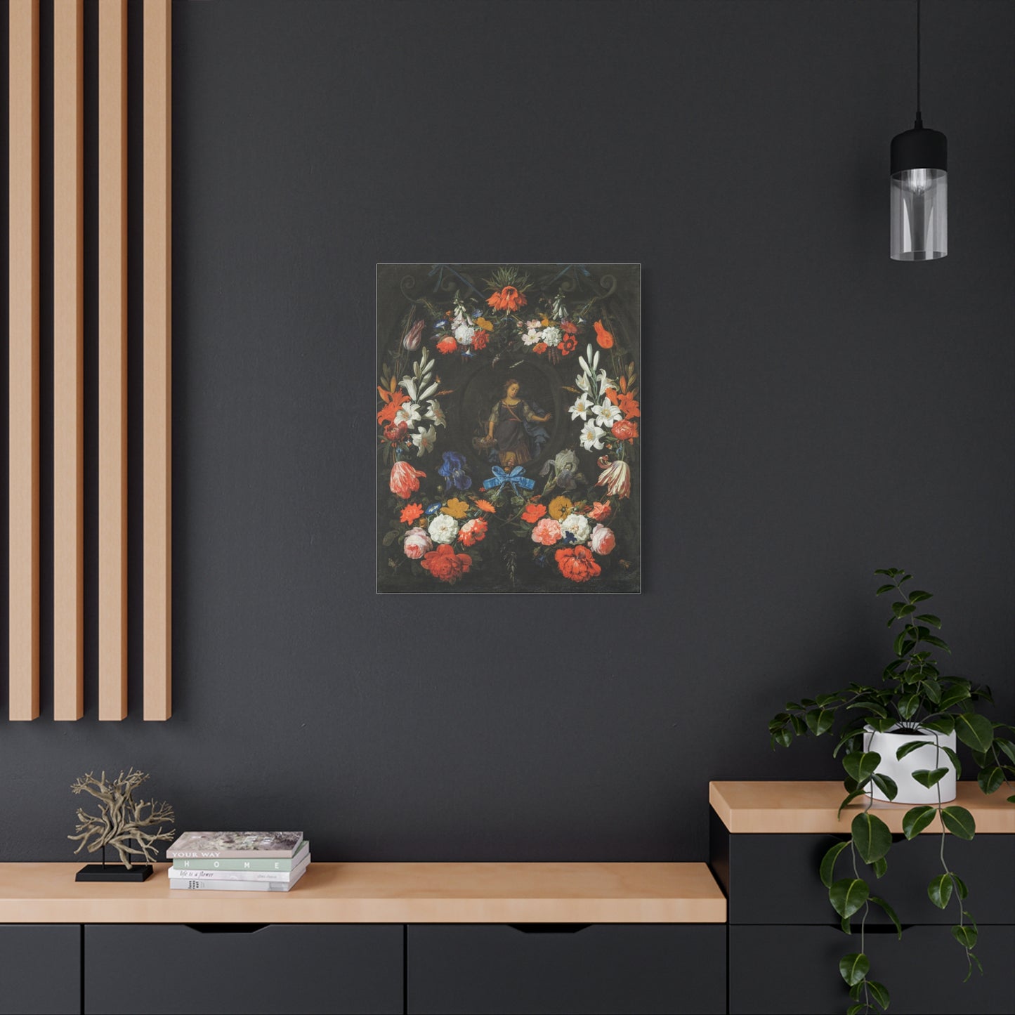 Canvas Print Classic Floral Still-Life Painting