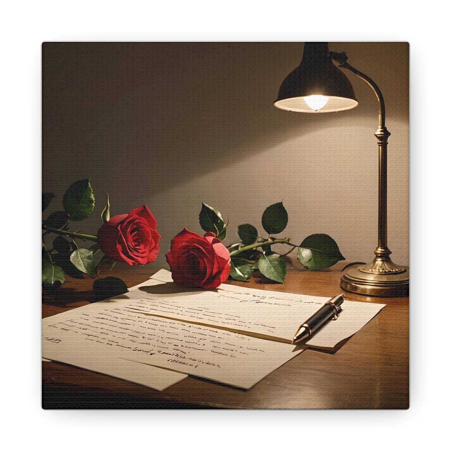 Canvas Gallery Wraps - Still Life with Love Letter Wall Art