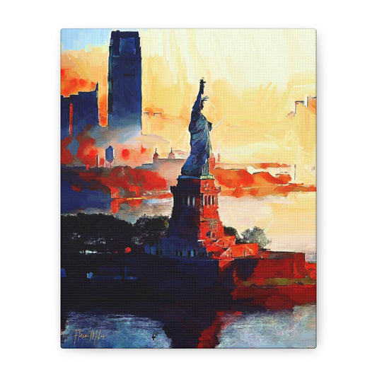 Statue of Liberty, New York City, USA Matte Canvas, Stretched, 1.25"