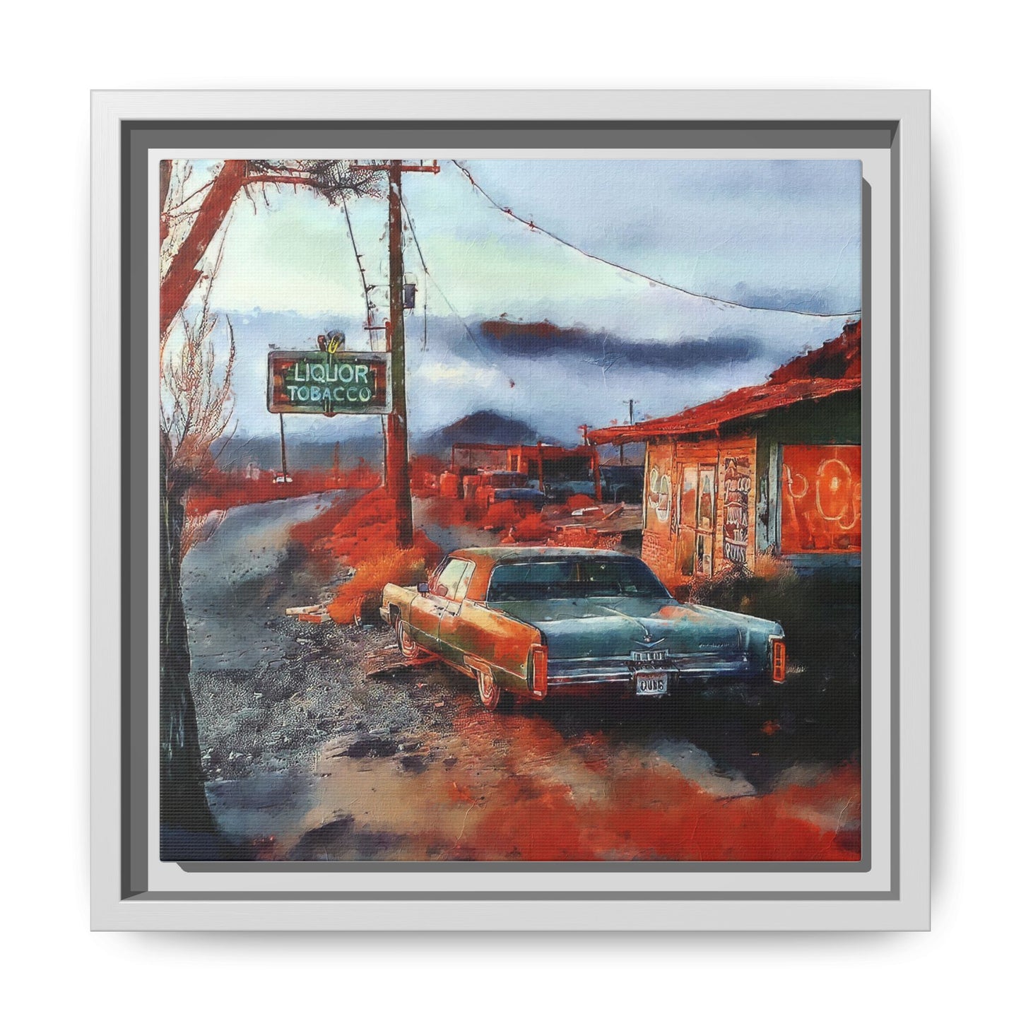 American Mid West scene, Canvas Art