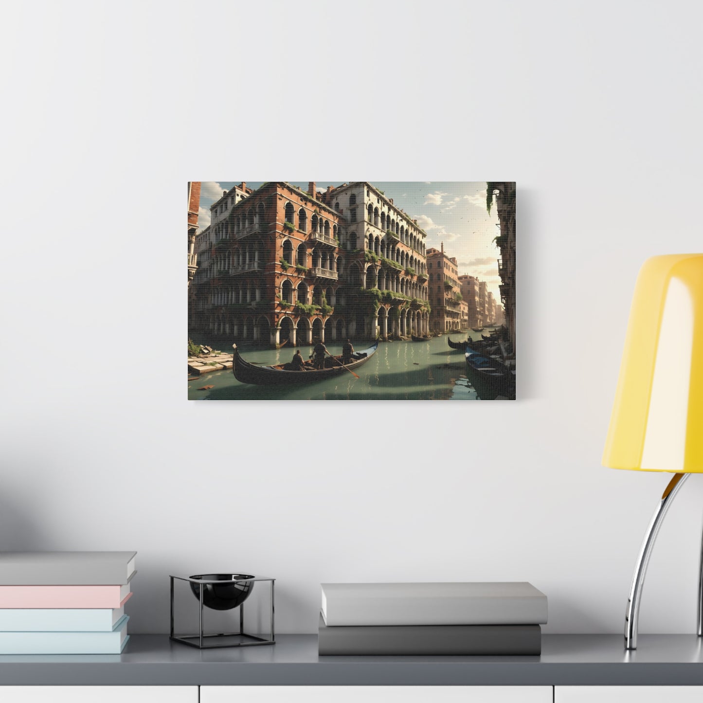 Canvas Wall Art - Post Apocalyptic Venice Fantasy